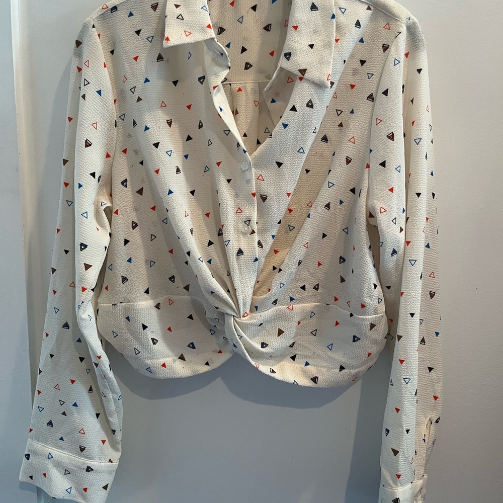 Long Sleeve multi colored blouse from Timing